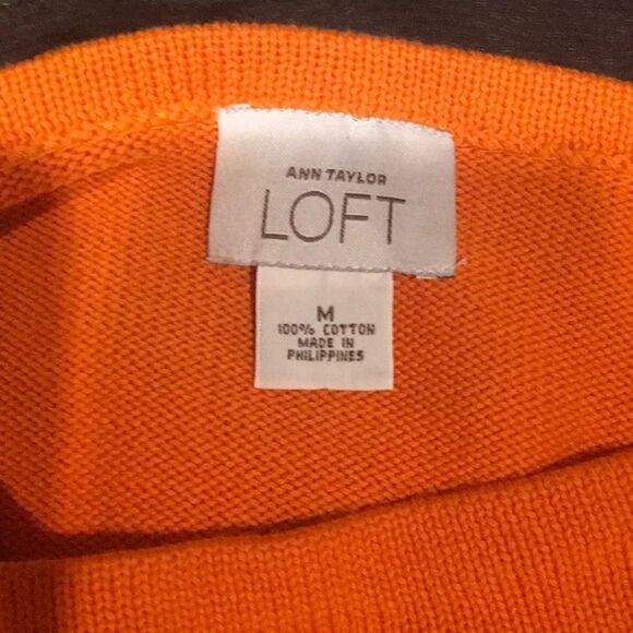 LOFT Orange Sweater - Picture 4 of 5